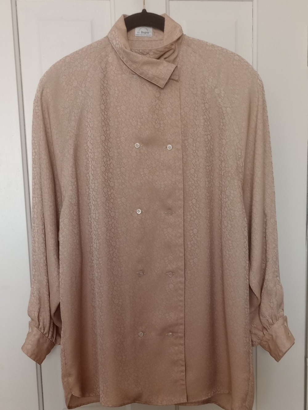 VTG BOGNER Made In Western Germany Double Breasted Blouse